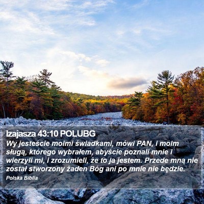 Izajasza 43:10 POLUBG Bible Verse Image