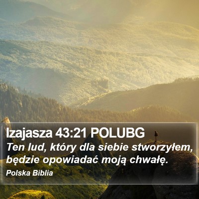 Izajasza 43:21 POLUBG Bible Verse Image