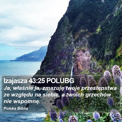Izajasza 43:25 POLUBG Bible Verse Image
