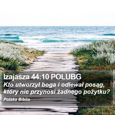 Izajasza 44:10 POLUBG Bible Verse Image