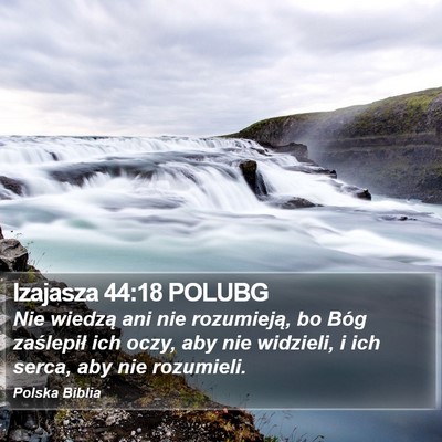 Izajasza 44:18 POLUBG Bible Verse Image