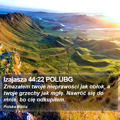 Izajasza 44:22 POLUBG Bible Verse Image