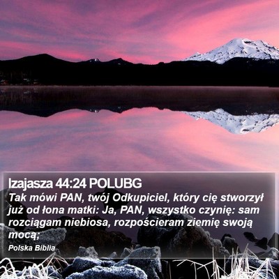 Izajasza 44:24 POLUBG Bible Verse Image