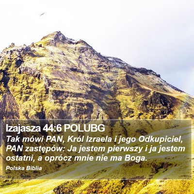 Izajasza 44:6 POLUBG Bible Verse Image