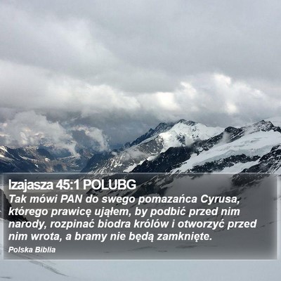 Izajasza 45:1 POLUBG Bible Verse Image