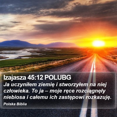 Izajasza 45:12 POLUBG Bible Verse Image