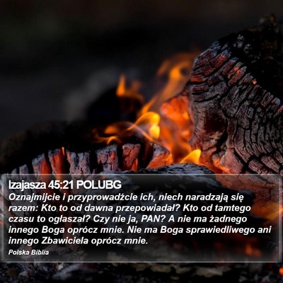 Izajasza 45:21 POLUBG Bible Verse Image
