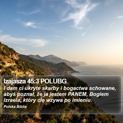 Izajasza 45:3 POLUBG Bible Verse Image