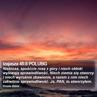 Izajasza 45:8 POLUBG Bible Verse Image