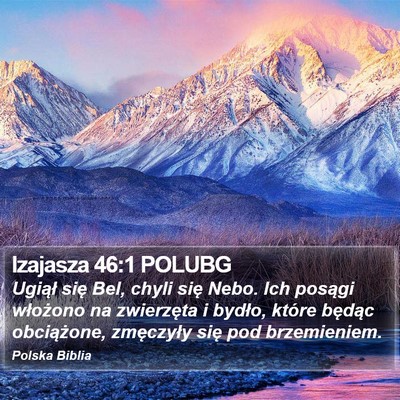 Izajasza 46:1 POLUBG Bible Verse Image