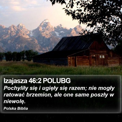 Izajasza 46:2 POLUBG Bible Verse Image