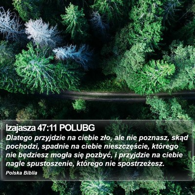 Izajasza 47:11 POLUBG Bible Verse Image