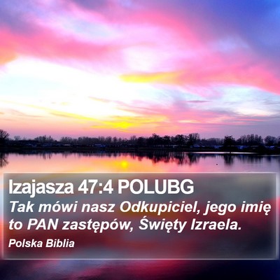 Izajasza 47:4 POLUBG Bible Verse Image