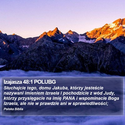 Izajasza 48:1 POLUBG Bible Verse Image
