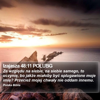 Izajasza 48:11 POLUBG Bible Verse Image