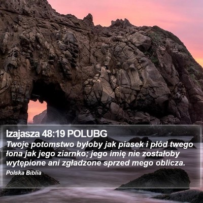 Izajasza 48:19 POLUBG Bible Verse Image