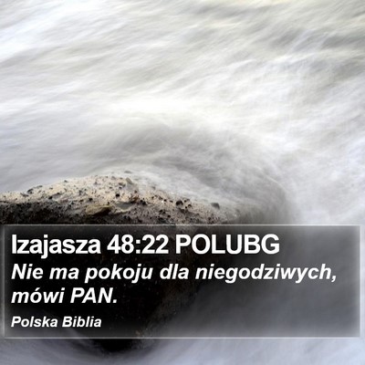 Izajasza 48:22 POLUBG Bible Verse Image