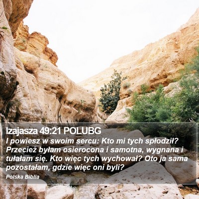 Izajasza 49:21 POLUBG Bible Verse Image