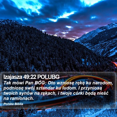 Izajasza 49:22 POLUBG Bible Verse Image
