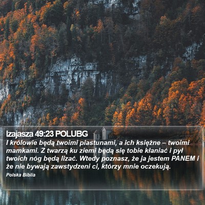 Izajasza 49:23 POLUBG Bible Verse Image