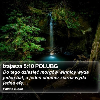 Izajasza 5:10 POLUBG Bible Verse Image