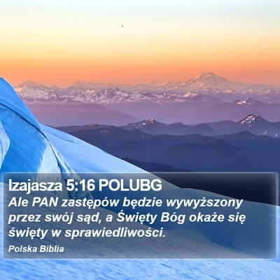 Izajasza 5:16 POLUBG Bible Verse Image