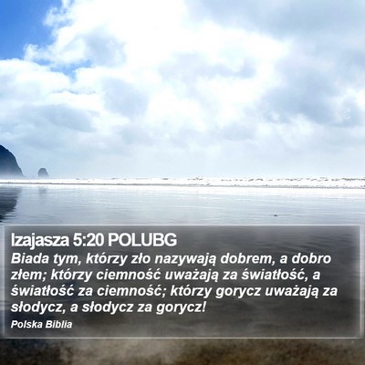 Izajasza 5:20 POLUBG Bible Verse Image