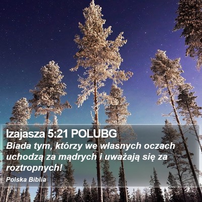 Izajasza 5:21 POLUBG Bible Verse Image