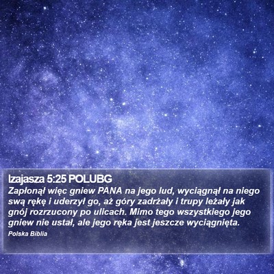Izajasza 5:25 POLUBG Bible Verse Image