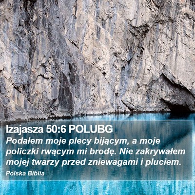 Izajasza 50:6 POLUBG Bible Verse Image