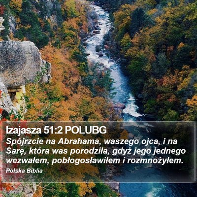 Izajasza 51:2 POLUBG Bible Verse Image