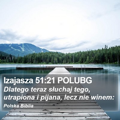 Izajasza 51:21 POLUBG Bible Verse Image