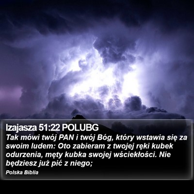 Izajasza 51:22 POLUBG Bible Verse Image