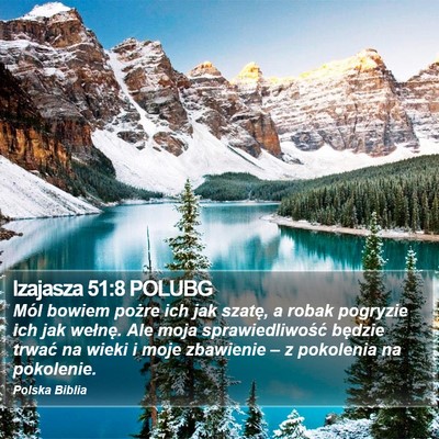 Izajasza 51:8 POLUBG Bible Verse Image