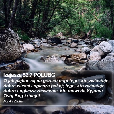 Izajasza 52:7 POLUBG Bible Verse Image