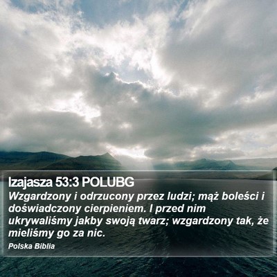 Izajasza 53:3 POLUBG Bible Verse Image