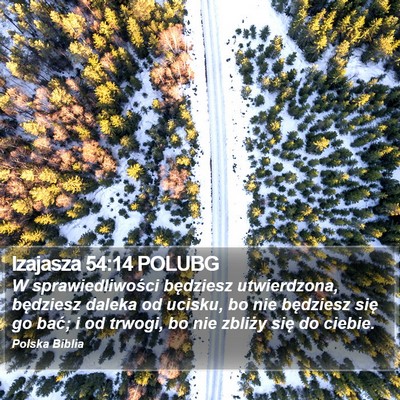 Izajasza 54:14 POLUBG Bible Verse Image