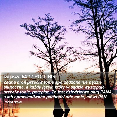 Izajasza 54:17 POLUBG Bible Verse Image