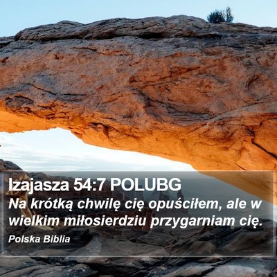 Izajasza 54:7 POLUBG Bible Verse Image