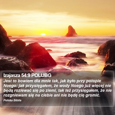 Izajasza 54:9 POLUBG Bible Verse Image