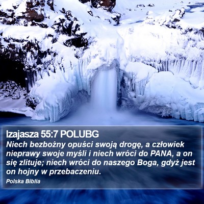 Izajasza 55:7 POLUBG Bible Verse Image