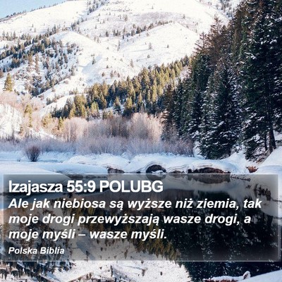 Izajasza 55:9 POLUBG Bible Verse Image