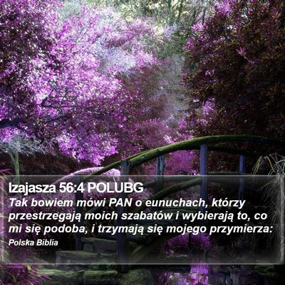 Izajasza 56:4 POLUBG Bible Verse Image