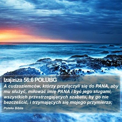 Izajasza 56:6 POLUBG Bible Verse Image