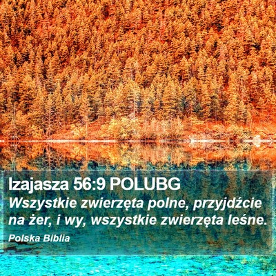 Izajasza 56:9 POLUBG Bible Verse Image