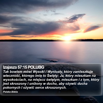 Izajasza 57:15 POLUBG Bible Verse Image