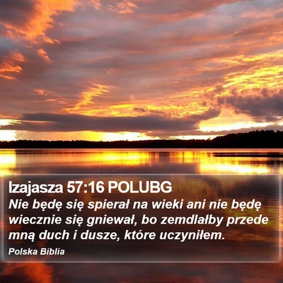 Izajasza 57:16 POLUBG Bible Verse Image