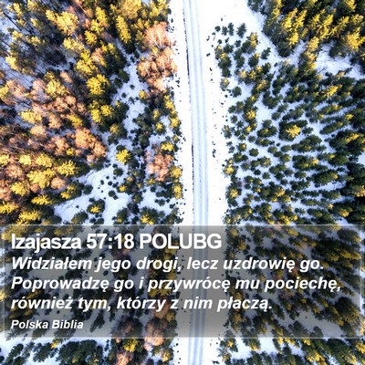 Izajasza 57:18 POLUBG Bible Verse Image