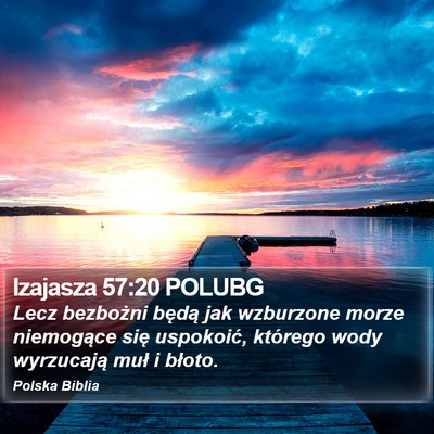 Izajasza 57:20 POLUBG Bible Verse Image