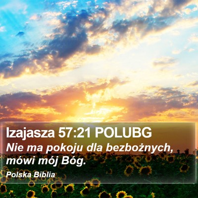Izajasza 57:21 POLUBG Bible Verse Image